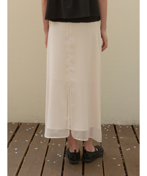 RE_L(リエル)の「Rousseau dot skirt (cream)(スカート・レディース・その他・SMALL/MEDIUM)」の3枚目の写真