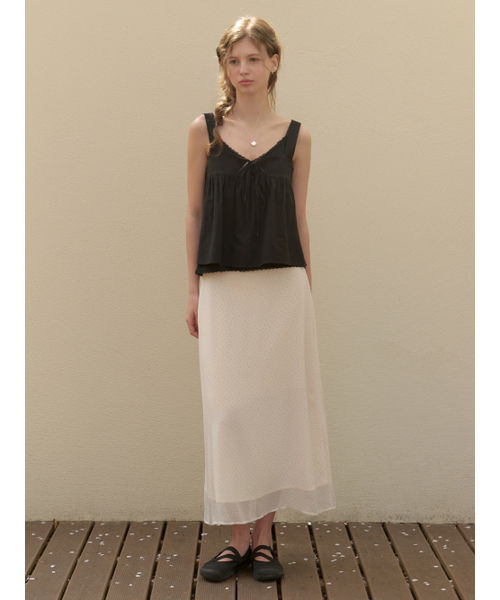 RE_L(リエル)の「Rousseau dot skirt (cream)(スカート・レディース・その他・SMALL/MEDIUM)」の6枚目の写真