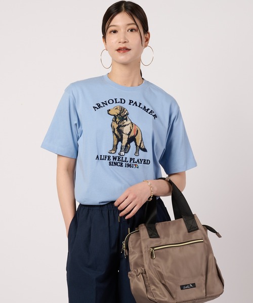 Arnold Palmer(アーノルドパーマー)の「シェア アソート グラフィック Tシャツ(Tシャツ/カットソー・レディース・レッド/サックスブルー/ホワイト/ブラック・LL/L/M/S/XS)」の14枚目の写真