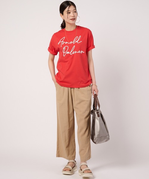 Arnold Palmer(アーノルドパーマー)の「シェア アソート グラフィック Tシャツ(Tシャツ/カットソー・レディース・レッド/サックスブルー/ホワイト/ブラック・LL/L/M/S/XS)」の18枚目の写真