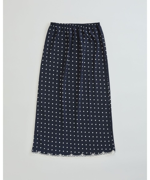 THE SHINZONE(ザ シンゾーン)の「POLKA DOT LEAVERS LACE SKIRT 26MMSSK04(スカート・レディース・ネイビー・MEDIUM/SMALL)」の2枚目の写真
