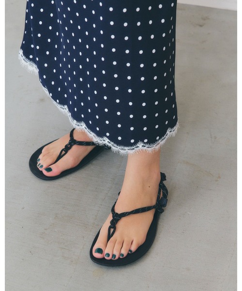 THE SHINZONE(ザ シンゾーン)の「POLKA DOT LEAVERS LACE SKIRT 26MMSSK04(スカート・レディース・ネイビー・MEDIUM/SMALL)」の5枚目の写真