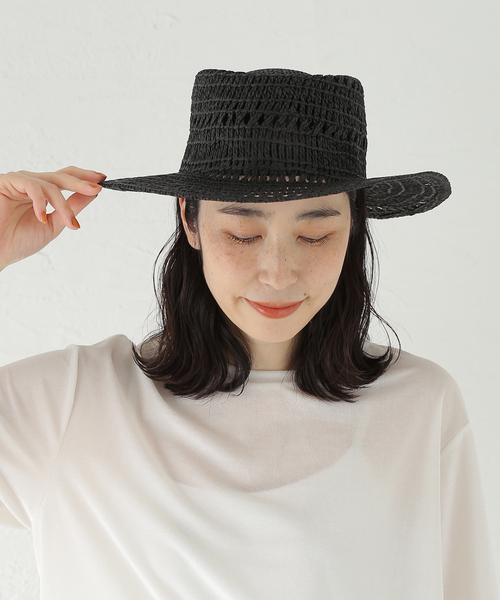 Odds(オッズ)の「Odds / オッズ ARGYLE POKEPIE HAT(ハット・レディース・ホワイト系その他/アイボリー/ブラック・FREE)」の5枚目の写真