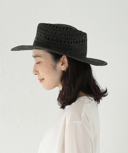 Odds(オッズ)の「Odds / オッズ ARGYLE POKEPIE HAT(ハット・レディース・ホワイト系その他/アイボリー/ブラック・FREE)」の4枚目の写真