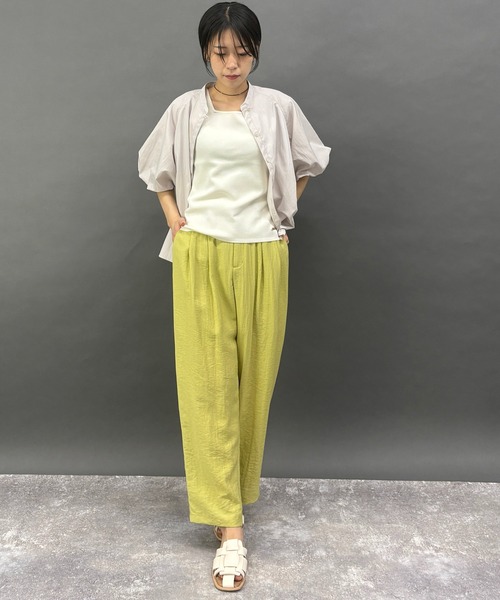 NICOLE white（ニコルホワイト）の「シアーカルゼパンツ（その他パンツ・レディース・サックスブルー/イエロー/ブラウン・FREE）」の21枚目の写真