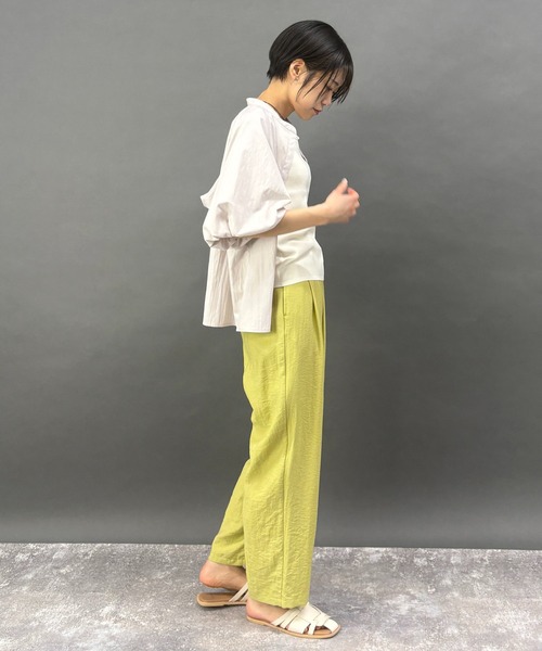 NICOLE white（ニコルホワイト）の「シアーカルゼパンツ（その他パンツ・レディース・サックスブルー/イエロー/ブラウン・FREE）」の22枚目の写真