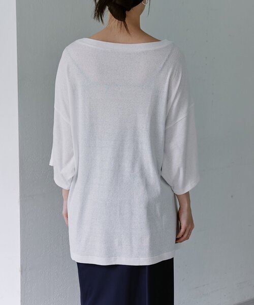 SHENERY（シーナリー）の「【再入荷】スラブコットンBIGTee（Tシャツ/カットソー・レディース・オフホワイト/カーキ/ブラック・FREE）」の10枚目の写真