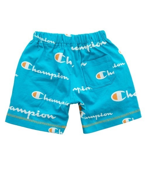 Champion（チャンピオン）の「【5/22(金)発売】Champion チャンピオン ショートパンツ ロゴ総柄（その他パンツ・キッズ・グリーン・100cm/110cm/120cm/130cm）」の3枚目の写真