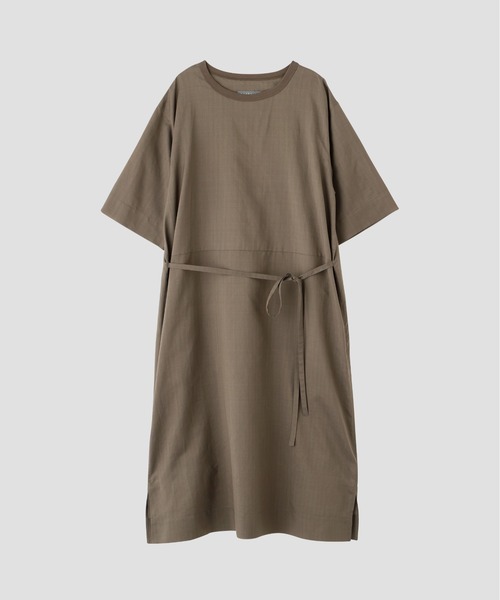 MARGARET HOWELL（マーガレットハウエル）の「WASHABLE SILK POPLIN（ワンピース・レディース・ブラウン・2/1）」の3枚目の写真