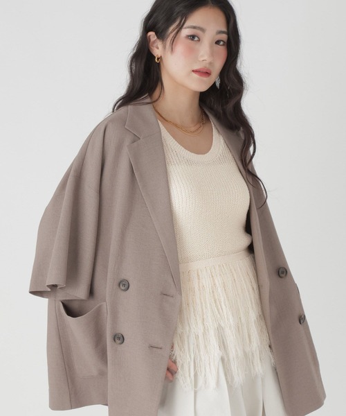 GLOBAL WORK(グローバルワーク)の「フリンジニットベスト/684044(ベスト・レディース・オフホワイト・LARGE/MEDIUM)」の20枚目の写真