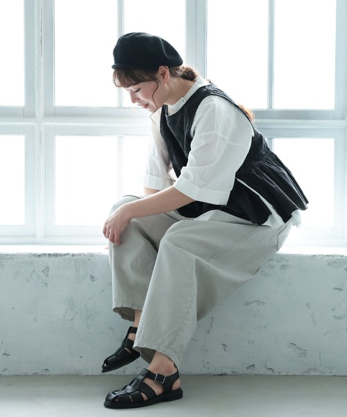 soulberry(ソウルベリー)の「【ミディアム丈】ナツ丈パンツ(その他パンツ・レディース・オレンジ/ライトグレー/スミクロ・4L/3L/LL/L/M/S/5L)」の5枚目の写真