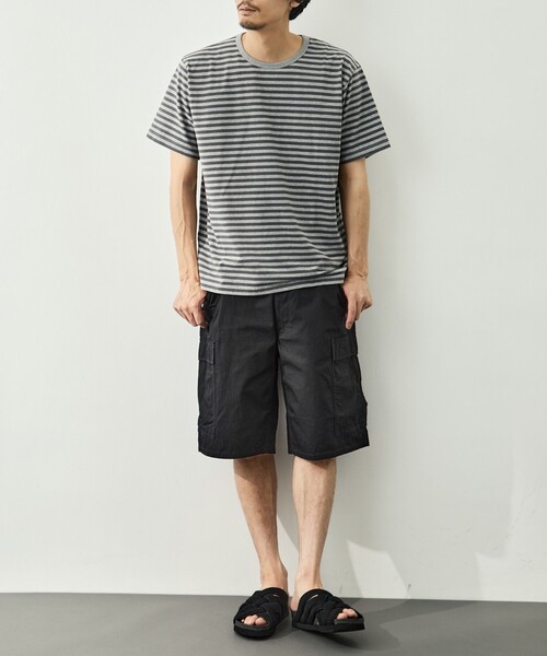 nanamica（ナナミカ）の「【nanamica/ナナミカ】COOLMAX Stripe Jersey Tee（Tシャツ/カットソー・メンズ・ブラック/グレー・S/M）」の7枚目の写真