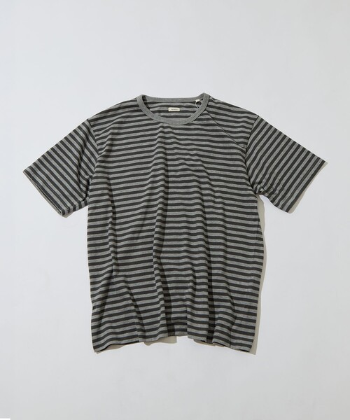 nanamica（ナナミカ）の「【nanamica/ナナミカ】COOLMAX Stripe Jersey Tee（Tシャツ/カットソー・メンズ・ブラック/グレー・S/M）」の8枚目の写真