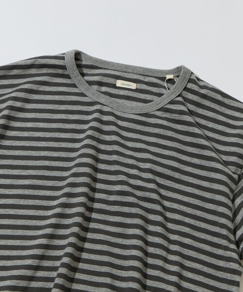 nanamica（ナナミカ）の「【nanamica/ナナミカ】COOLMAX Stripe Jersey Tee（Tシャツ/カットソー・メンズ・ブラック/グレー・S/M）」の9枚目の写真