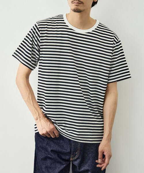 nanamica（ナナミカ）の「【nanamica/ナナミカ】COOLMAX Stripe Jersey Tee（Tシャツ/カットソー・メンズ・ブラック/グレー・S/M）」の11枚目の写真