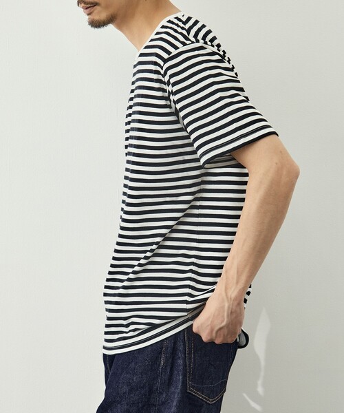 nanamica（ナナミカ）の「【nanamica/ナナミカ】COOLMAX Stripe Jersey Tee（Tシャツ/カットソー・メンズ・ブラック/グレー・S/M）」の12枚目の写真