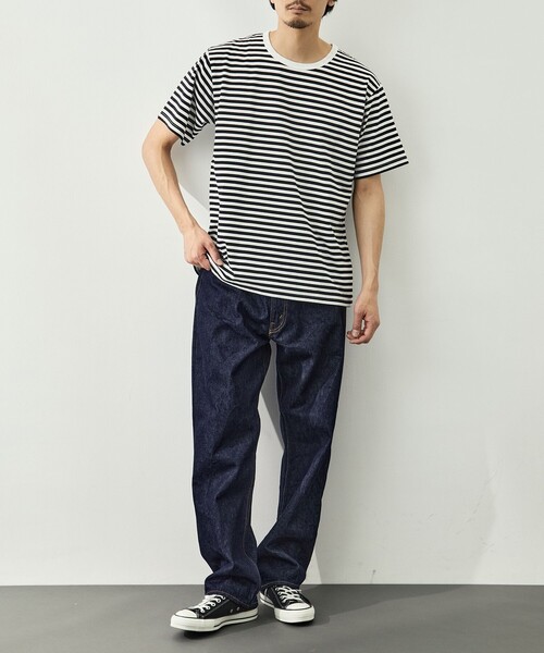 nanamica（ナナミカ）の「【nanamica/ナナミカ】COOLMAX Stripe Jersey Tee（Tシャツ/カットソー・メンズ・ブラック/グレー・S/M）」の14枚目の写真