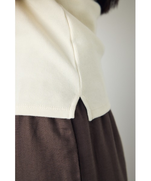 AZUL by moussy(アズールバイマウジー)の「カップ付リブキャミソール パット付き 1枚で着れる◎ 夏服 春服(キャミソール・レディース・アイボリー/ライトブラック/ライトブルー・SMALL/MEDIUM)」の11枚目の写真
