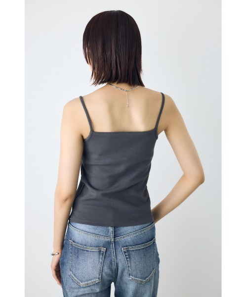 AZUL by moussy(アズールバイマウジー)の「カップ付リブキャミソール パット付き 1枚で着れる◎ 夏服 春服(キャミソール・レディース・アイボリー/ライトブラック/ライトブルー・SMALL/MEDIUM)」の14枚目の写真