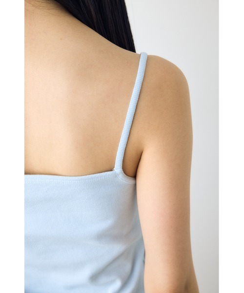 AZUL by moussy(アズールバイマウジー)の「カップ付リブキャミソール パット付き 1枚で着れる◎ 夏服 春服(キャミソール・レディース・アイボリー/ライトブラック/ライトブルー・SMALL/MEDIUM)」の22枚目の写真