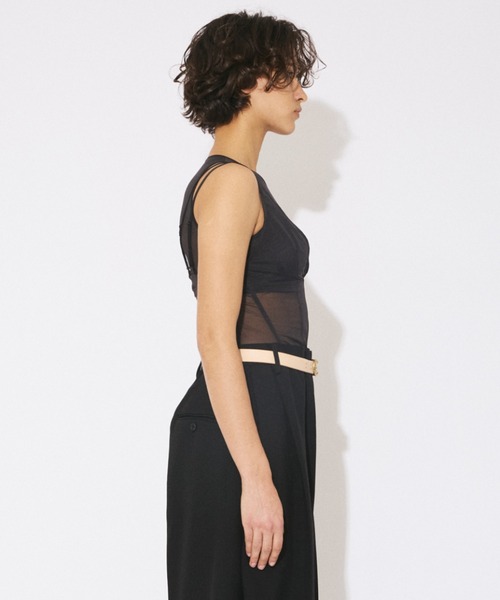 beautiful people（ビューティフルピープル）の「our wacoal cup in tank top（タンクトップ・レディース・ブラック・MEDIUM/SMALL）」の5枚目の写真