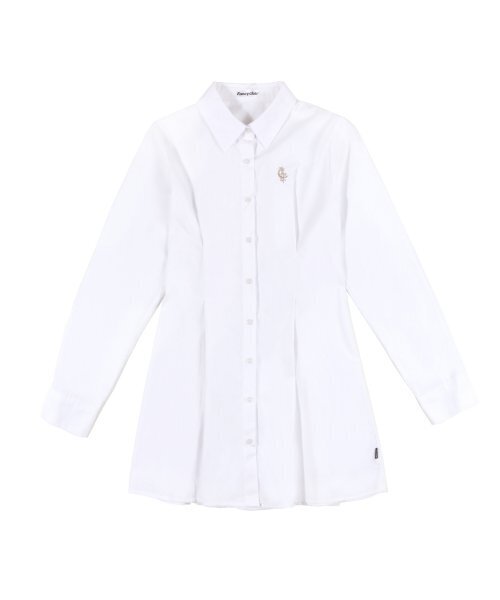 FANCY CLUB（ファンシークラブ）の「[NF]アイレットポイントシャツワンピース(WHT)_FZD291（ワンピース・レディース・その他・ONE SIZE）」の4枚目の写真