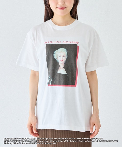 GOOD ROCK SPEED(グッドロックスピード)の「【GOOD ROCK SPEED】マリリン・モンロー|Marilyn Monroe/フォトプリントTシャツ(Tシャツ/カットソー・レディース・ホワイト/オフホワイト・F)」の19枚目の写真