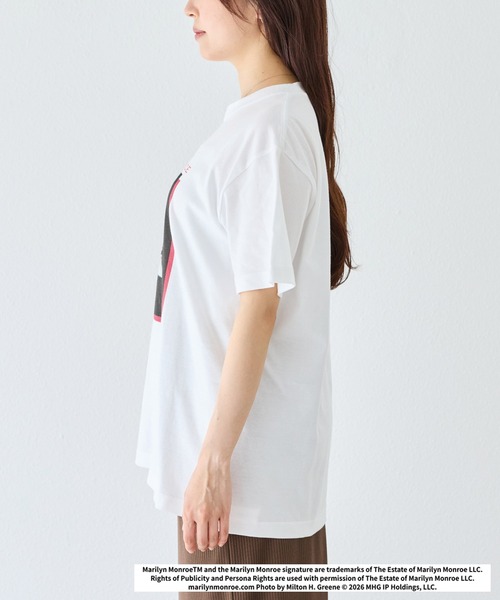 GOOD ROCK SPEED(グッドロックスピード)の「【GOOD ROCK SPEED】マリリン・モンロー|Marilyn Monroe/フォトプリントTシャツ(Tシャツ/カットソー・レディース・ホワイト/オフホワイト・F)」の20枚目の写真