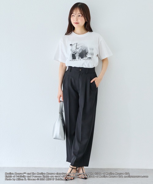 GOOD ROCK SPEED(グッドロックスピード)の「【GOOD ROCK SPEED】マリリン・モンロー|Marilyn Monroe/フォトプリントTシャツ(Tシャツ/カットソー・レディース・ホワイト/オフホワイト・F)」の11枚目の写真