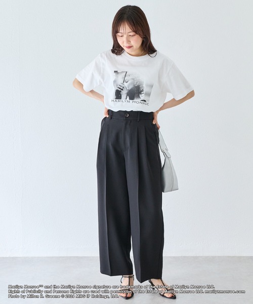 GOOD ROCK SPEED(グッドロックスピード)の「【GOOD ROCK SPEED】マリリン・モンロー|Marilyn Monroe/フォトプリントTシャツ(Tシャツ/カットソー・レディース・ホワイト/オフホワイト・F)」の13枚目の写真