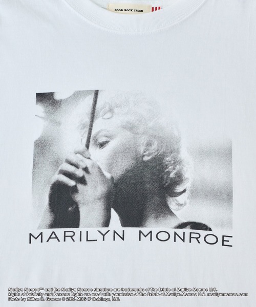 GOOD ROCK SPEED(グッドロックスピード)の「【GOOD ROCK SPEED】マリリン・モンロー|Marilyn Monroe/フォトプリントTシャツ(Tシャツ/カットソー・レディース・ホワイト/オフホワイト・F)」の18枚目の写真