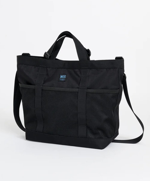 MIS（エムアイエス）の「【MIS】MESH POCKET TOTE BAG / メッシュポケットトートバッグ（トートバッグ・レディース・オリーブ/ブラック・FREE）」の3枚目の写真