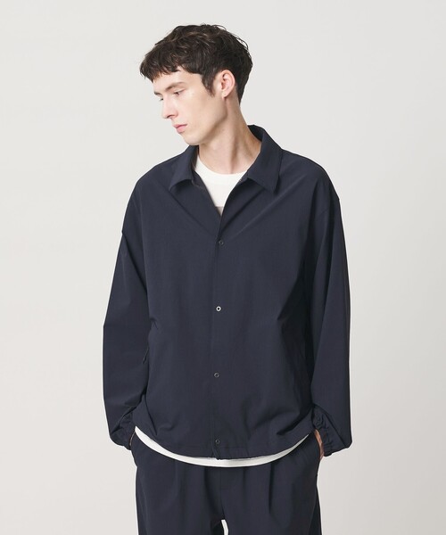 BEAUTY&YOUTH UNITED ARROWS(ビューティーアンドユースユナイテッドアローズ)の「【WEB限定】360°MASTER バルーン コーチ ジャケット セットアップ対応 撥水 ストレッチ ウォッシャブル(ブルゾン・メンズ・ネイビー・XL/L/M/S)」の4枚目の写真