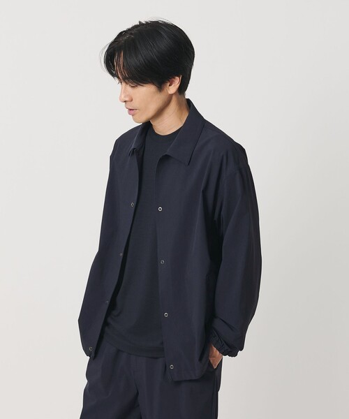 BEAUTY&YOUTH UNITED ARROWS(ビューティーアンドユースユナイテッドアローズ)の「【WEB限定】360°MASTER バルーン コーチ ジャケット セットアップ対応 撥水 ストレッチ ウォッシャブル(ブルゾン・メンズ・ネイビー・XL/L/M/S)」の11枚目の写真