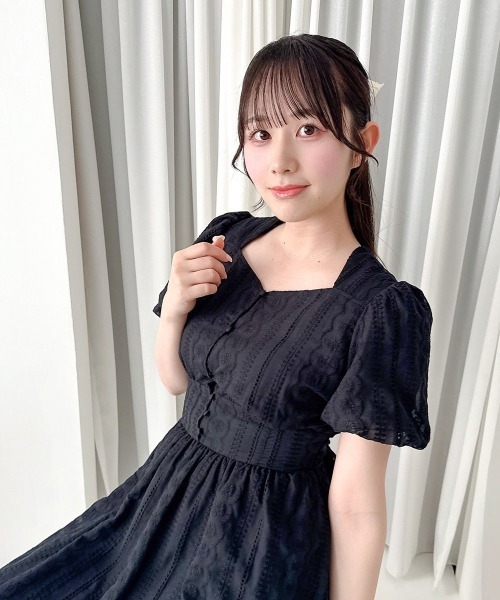 an another angelus(アンアナザーアンジェラス)の「コルセット切り替えレース柄刺繍ワンピース/fint フィント(ワンピース・レディース・オフホワイト・FREE)」の16枚目の写真
