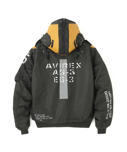 AVIREX(アヴィレックス)の「《WEB&DEPOT限定》MA-1 REMODEL MARKⅡ(ミリタリージャケット・レディース・ロイヤルブルー/ブラック/チャコールグレー/セージグリーン・F)」の15枚目の写真