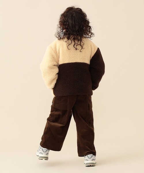 BEAMS mini(ビームスミニ)の「ボア リバーシブル ブルゾン 2026FW(90~150cm) キッズ アウター プチプラ 人気 定番 通園 通学(ブルゾン・キッズ・パープル系その他3/ブラウン・110/100/90/150/140/130/120)」の7枚目の写真