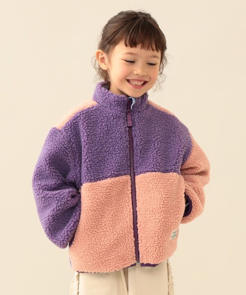 BEAMS mini(ビームスミニ)の「ボア リバーシブル ブルゾン 2026FW(90~150cm) キッズ アウター プチプラ 人気 定番 通園 通学(ブルゾン・キッズ・パープル系その他3/ブラウン・110/100/90/150/140/130/120)」の9枚目の写真