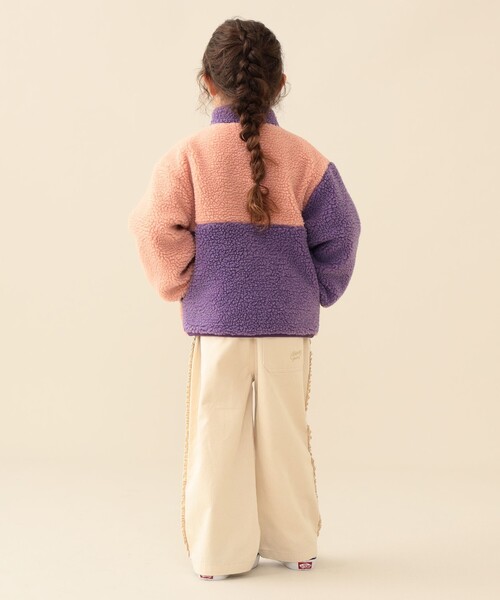 BEAMS mini(ビームスミニ)の「ボア リバーシブル ブルゾン 2026FW(90~150cm) キッズ アウター プチプラ 人気 定番 通園 通学(ブルゾン・キッズ・パープル系その他3/ブラウン・110/100/90/150/140/130/120)」の11枚目の写真