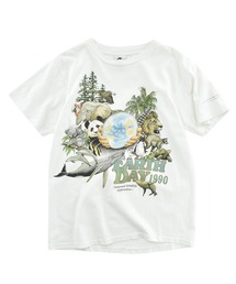VINTAGE | 【USED】90’s “EARTH DAY 1990” アニマルTシャツ USA製(Tシャツ/カットソー)