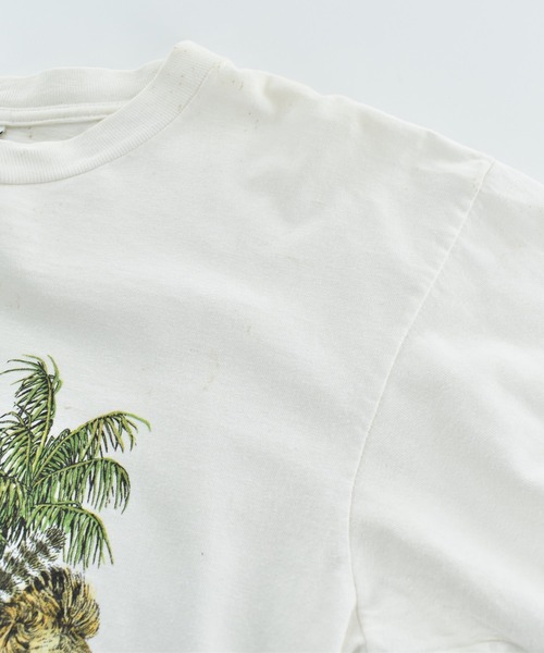 VINTAGE(ヴィンテージ)の「【USED】90’s “EARTH DAY 1990” アニマルTシャツ USA製(Tシャツ/カットソー・メンズ・ホワイト・LARGE)」の8枚目の写真