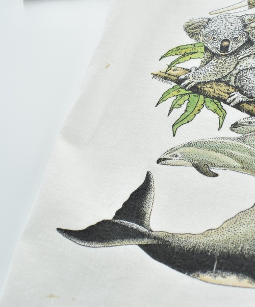 VINTAGE(ヴィンテージ)の「【USED】90’s “EARTH DAY 1990” アニマルTシャツ USA製(Tシャツ/カットソー・メンズ・ホワイト・LARGE)」の12枚目の写真