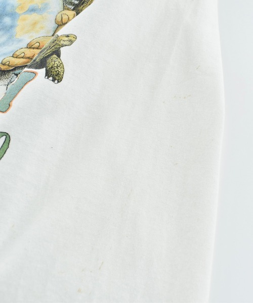 VINTAGE(ヴィンテージ)の「【USED】90’s “EARTH DAY 1990” アニマルTシャツ USA製(Tシャツ/カットソー・メンズ・ホワイト・LARGE)」の15枚目の写真
