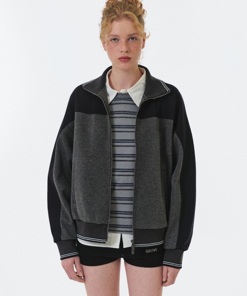 GRVRGROVE(グローブ)の「CLARA STRIPE L/S T-SHIRT(Tシャツ/カットソー・レディース・ピンク/グレー/ネイビー・フリー)」の1枚目の写真
