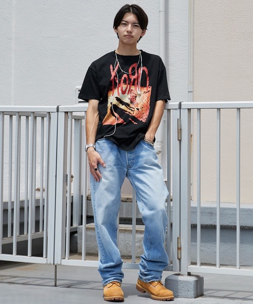 ROOPTOKYO(ループトウキョウ)の「KORN/コーン UNISEX T-SHIRT: SHADOW PLAYGROUND (BLACK) バンドTシャツ プリントTシャツ 半袖 クルーネック ロック ストリート メンズ レディース 秋 秋服 2026年秋冬(Tシャツ/カットソー・メンズ・ブラック・S/M/L/XL)」の18枚目の写真