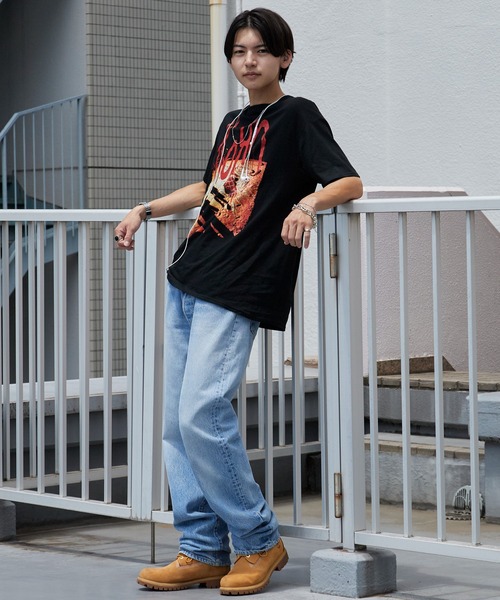 ROOPTOKYO(ループトウキョウ)の「KORN/コーン UNISEX T-SHIRT: SHADOW PLAYGROUND (BLACK) バンドTシャツ プリントTシャツ 半袖 クルーネック ロック ストリート メンズ レディース 秋 秋服 2026年秋冬(Tシャツ/カットソー・メンズ・ブラック・S/M/L/XL)」の16枚目の写真
