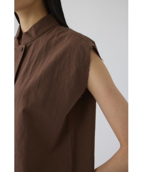 RIM.ARK(リムアーク)の「Linen mix box vest(リネンミックスボックスベスト)(ベスト・レディース・ホワイト/ブラウン/ブラック・FREE)」の22枚目の写真