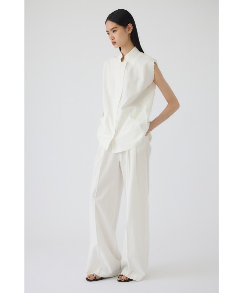 RIM.ARK(リムアーク)の「Linen mix box vest(リネンミックスボックスベスト)(ベスト・レディース・ホワイト/ブラウン/ブラック・FREE)」の17枚目の写真