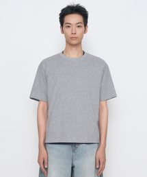 [クールタンダード] レギュラークロップTシャツ [ミディアムグレー]