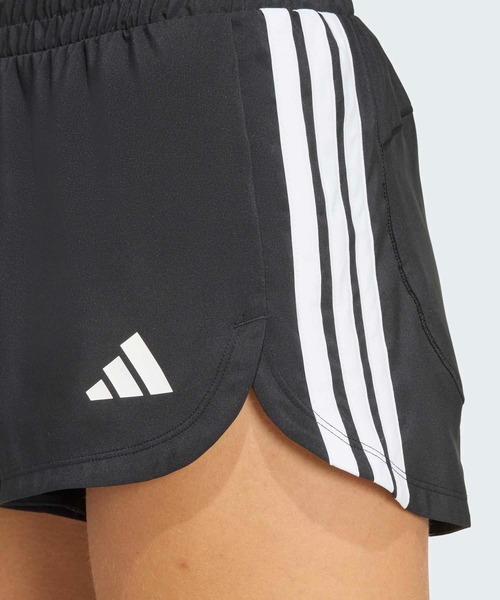 adidas(アディダス)の「ペーサー ワークアウト スリーストライプス ウーブン ミッドライズ ショーツ / ハーフパンツ / アディダス adidas(その他パンツ・レディース・ブラック・LARGE/X-LARGE/XX-LARGE/MEDIUM/SMALL)」の3枚目の写真